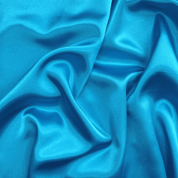 *Ткань Атлас-сатин, цвет Голубой (на отрез)  в Владивостоке