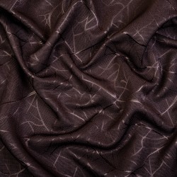 Ткань Блэкаут для штор &quot;Ледовое тиснение  Темно-Коричневый&quot;   в Владивостоке