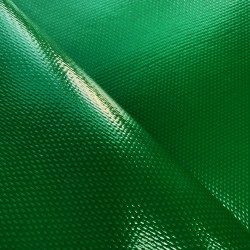Ткань ПВХ 600 гр/м2 плотная, Зелёный (Ширина 150см), на отрез  в Владивостоке