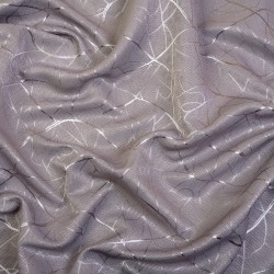 Ткань Блэкаут для штор светозатемняющая 75% &quot;Ледовое тиснение цвет Серый&quot; (на отрез)  в Владивостоке