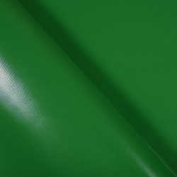 Ткань ПВХ 450 гр/м2, Зелёный (Ширина 160см), на отрез  в Владивостоке