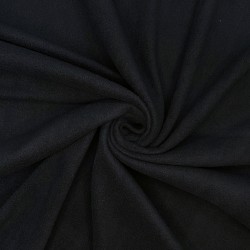 Флис Односторонний 130 гр/м2, цвет Черный (на отрез)  в Владивостоке