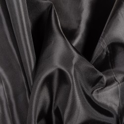 Ткань подкладочная Таффета 190Т, цвет Черный (на отрез)  в Владивостоке