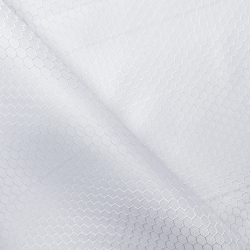 Ткань Оксфорд 300D PU Рип-Стоп СОТЫ, цвет Белый (на отрез)  в Владивостоке
