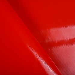 Ткань ПВХ 450 гр/м2, Красный (на отрез)  в Владивостоке