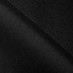 Прорезиненная ткань Оксфорд 600D ПВХ, Черный  в Владивостоке, 340 г/м2, 359 руб