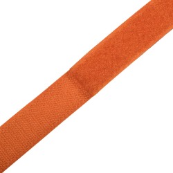 Контактная лента 25мм цвет Оранжевый (велькро-липучка, на отрез)  в Владивостоке