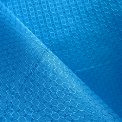 Ткань Оксфорд 300D PU Рип-Стоп СОТЫ, цвет Голубой (на отрез)  в Владивостоке