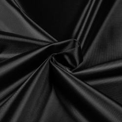 *Ткань Оксфорд 210D PU, цвет Черный (на отрез)  в Владивостоке