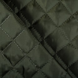 Стеганая подкладочная ткань с синтепоном (100гр/м2), цвет Хаки (на отрез)  в Владивостоке