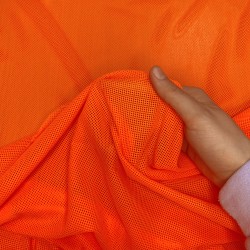 Трикотажная Сетка 75 г/м2, цвет Оранжевый (на отрез)  в Владивостоке