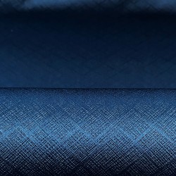 Ткань Блэкаут для штор светозатемняющая 100% &quot;Орнамент Синий&quot; (на отрез)  в Владивостоке